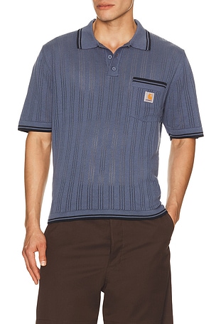 Carhartt WIP Ramsey Polo in Navy