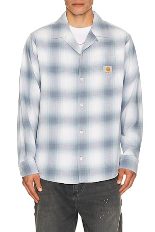 Carhartt WIP Long Sleeve Tyers Shirt in Blue