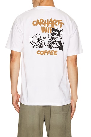 Carhartt WIP Short Sleeve Coffee Break Tee Shirt in White