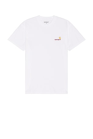 Carhartt WIP Short Sleeve American Script T-Shirt in White