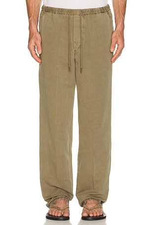Citizens of Humanity Relaxed Drawstring Pull On Pants in Brown