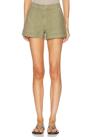 Citizens of Humanity Marcella Utility Shorts in Tan
