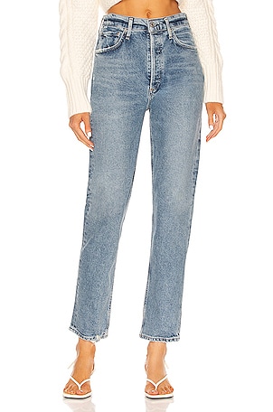 Citizens of Humanity Sabine High Rise Straight in Denim-Light