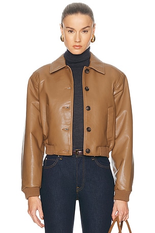 Citizens of Humanity Lola Bomber Jacket in Beige