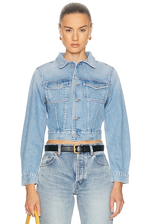 Citizens of Humanity Charisse Shrunken Jacket in Blue