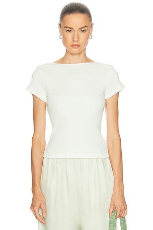 Citizens of Humanity Baby Waffle Tee in Ivory