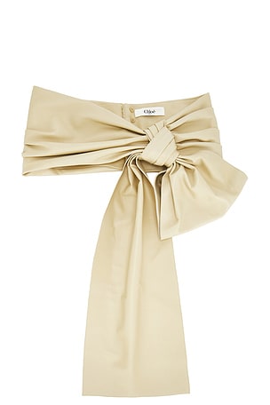 Chloe Bow Belt in Yellow
