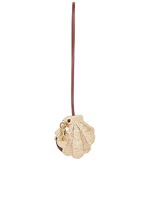Chloe Seashell Bag Charm in Beige