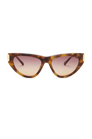 Chloe Holly Cat Eye Sunglasses in Brown