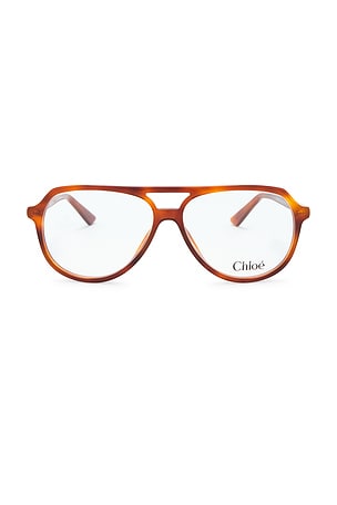 Chloe Judy Pilot Optical Eyeglasses in Brown