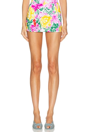 Chloe Mini Skirt in Pink,Green