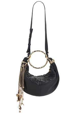 Chloe Corals And Chains Bracelet Bag in Black