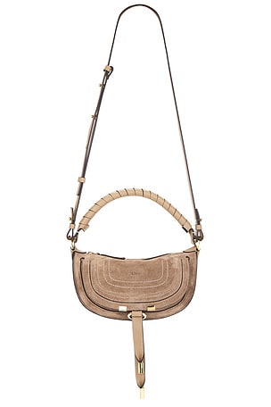 Chloe Mini Camera Shoulder Bag in Beige