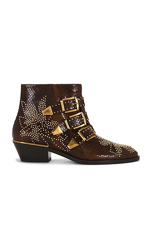 Chloe Susan Bootie in Brown