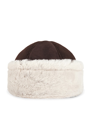 Clyde Nanaimo Hat in Chocolate,Cream