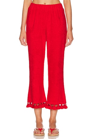 Cap d'Antibes Morgan Pant in Red