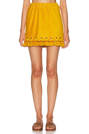 Cap d'Antibes Georgia Skirt in Mustard