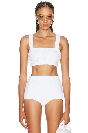 Cap d'Antibes Paulette Tank Top in White