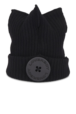 Charles Jeffrey LOVERBOY Box Beanie in Black