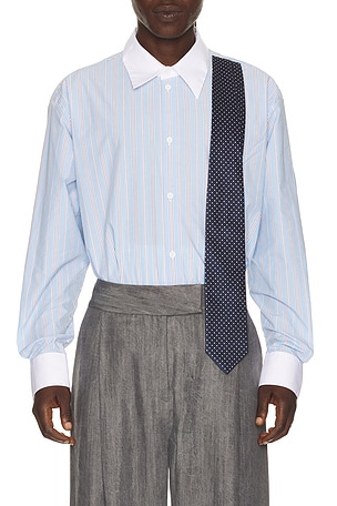 Charles Jeffrey LOVERBOY Late To Work Shirt in Blue
