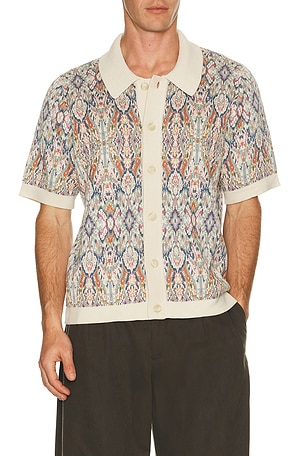 Corridor Trance Knit Shirt in Nude