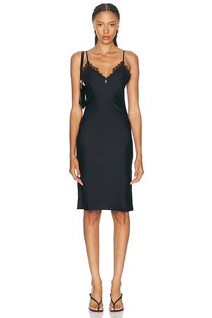 Coperni Lace Slip Dress in Black