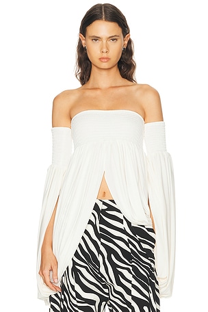 Coperni All In One Smock Top in White