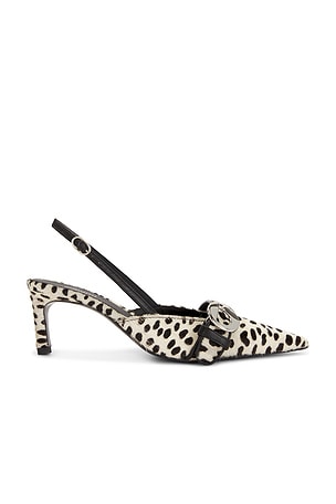 Coperni Belt Kitten Heel in Black,White
