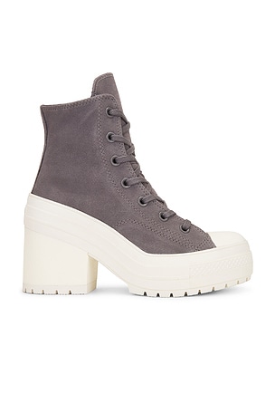 Converse High Top Chuck 70 De Luxe Heel Platform Sneaker in Charcoal