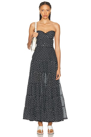Charo Ruiz Ibiza Jimena Long Dress in Black