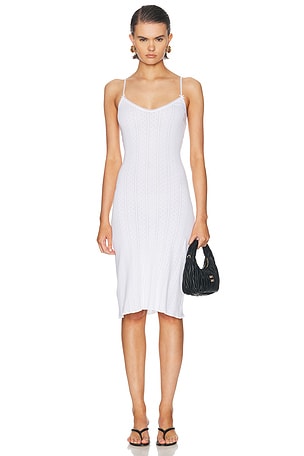 Cou Cou Intimates The Midi Slip Dress in White
