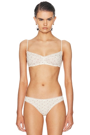 Cou Cou Intimates The Balconette Bra in Cream