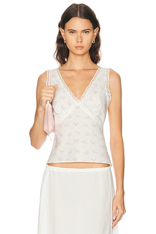 Cou Cou Intimates The Iris Tank Top in White