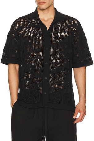 Cult Gaia Bohol Shirt in Black