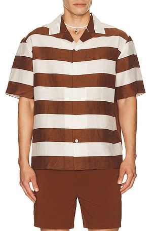 Cult Gaia Leonardo Top in Brown,Cream