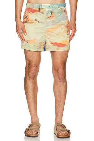 Cult Gaia Morfeo Swim Short in Blue
