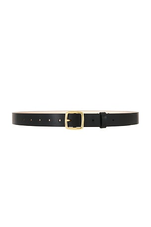 DEHANCHE Baptiste Leather Belt in Black