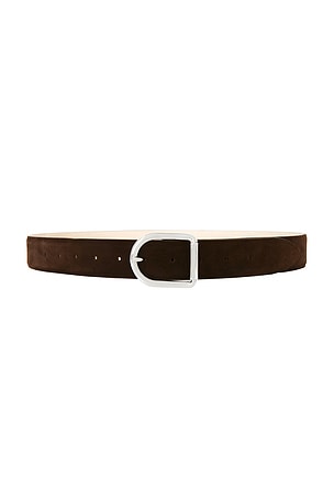 DEHANCHE Mija Men's Suede Belt in Brown