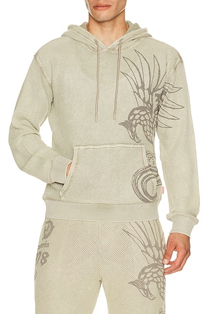 Diesel S-Norm-Hood-AA1 Hoodie in Cream