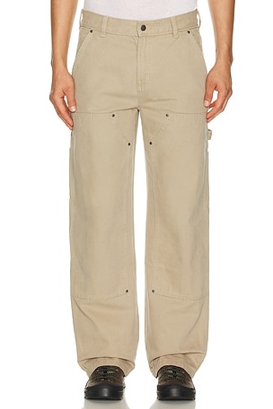 Dickies Double Knee Canvas Carpenter Pant in Brown