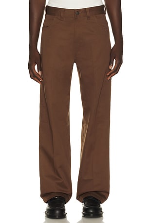 Dickies Loose Straight Twill Pant in Brown