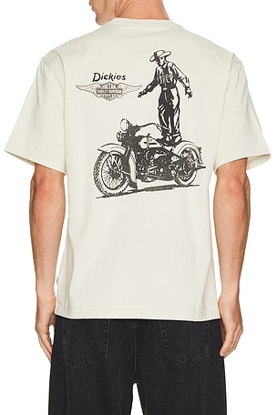 Dickies x Harley Davidson Short Sleeve Tee in Cream