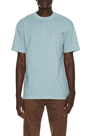 Dickies Heavy Weight Pocket Tee in Baby Blue