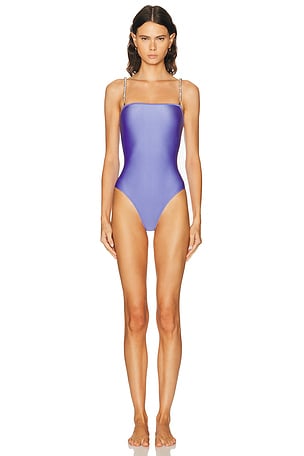 DOLLA for FWRD Lola Kyoto Straps One Piece Swimsuit in Purple