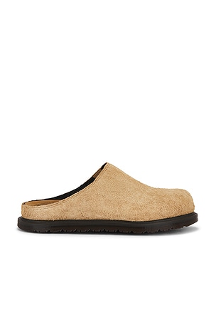 Dr. Martens Suede San Mule in Tan