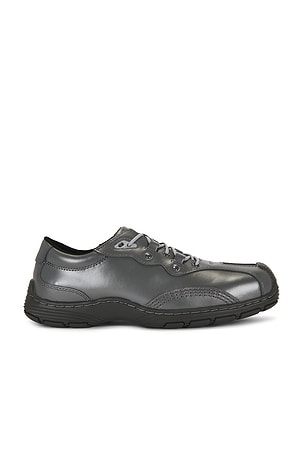 Dr. Martens Satin Finish Leather Aurix 5i Shoe in Grey