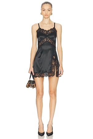 Dolce & Gabbana Mini Slip Dress in Black