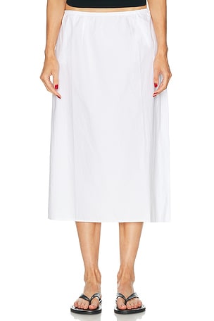 DONNI. The Pop Skirt in White