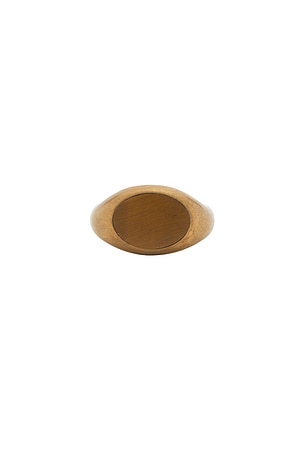 Dries Van Noten Ring in Metallic Gold