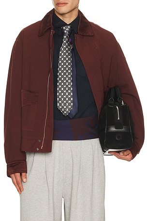 Dries Van Noten Veperny Jacket in Burgundy